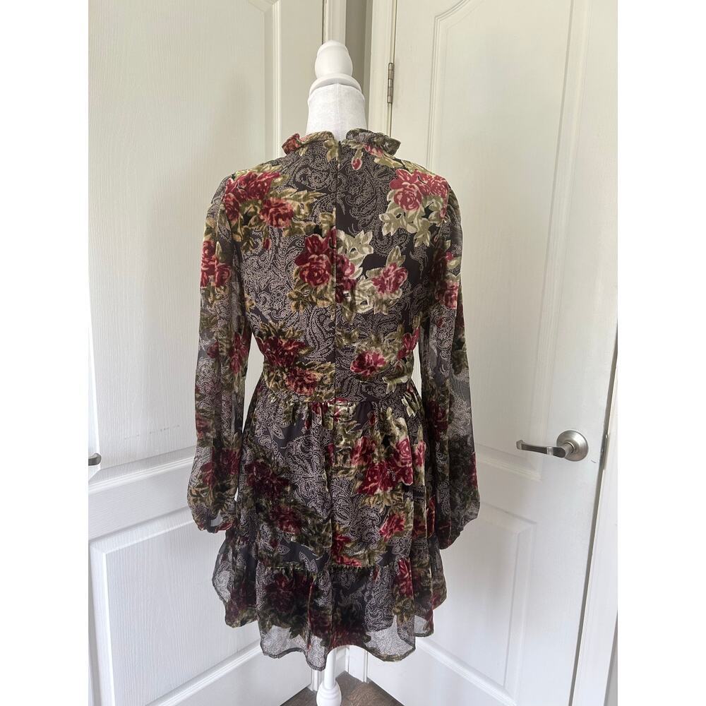 Floral Ruffle Mini Dress – Romantic Whimsical Cottagecore Y2K Charm”​ - Picture 5 of 10